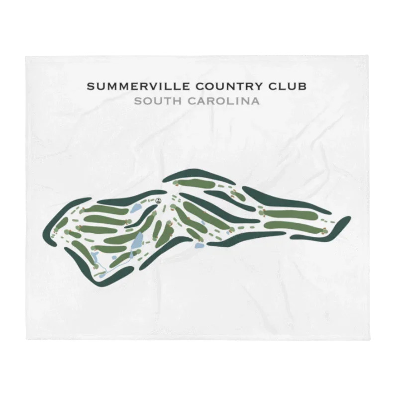 Summerville Country Club, South Carolina - Printed Golf Course