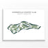 Summerville Country Club, South Carolina - Printed Golf Course