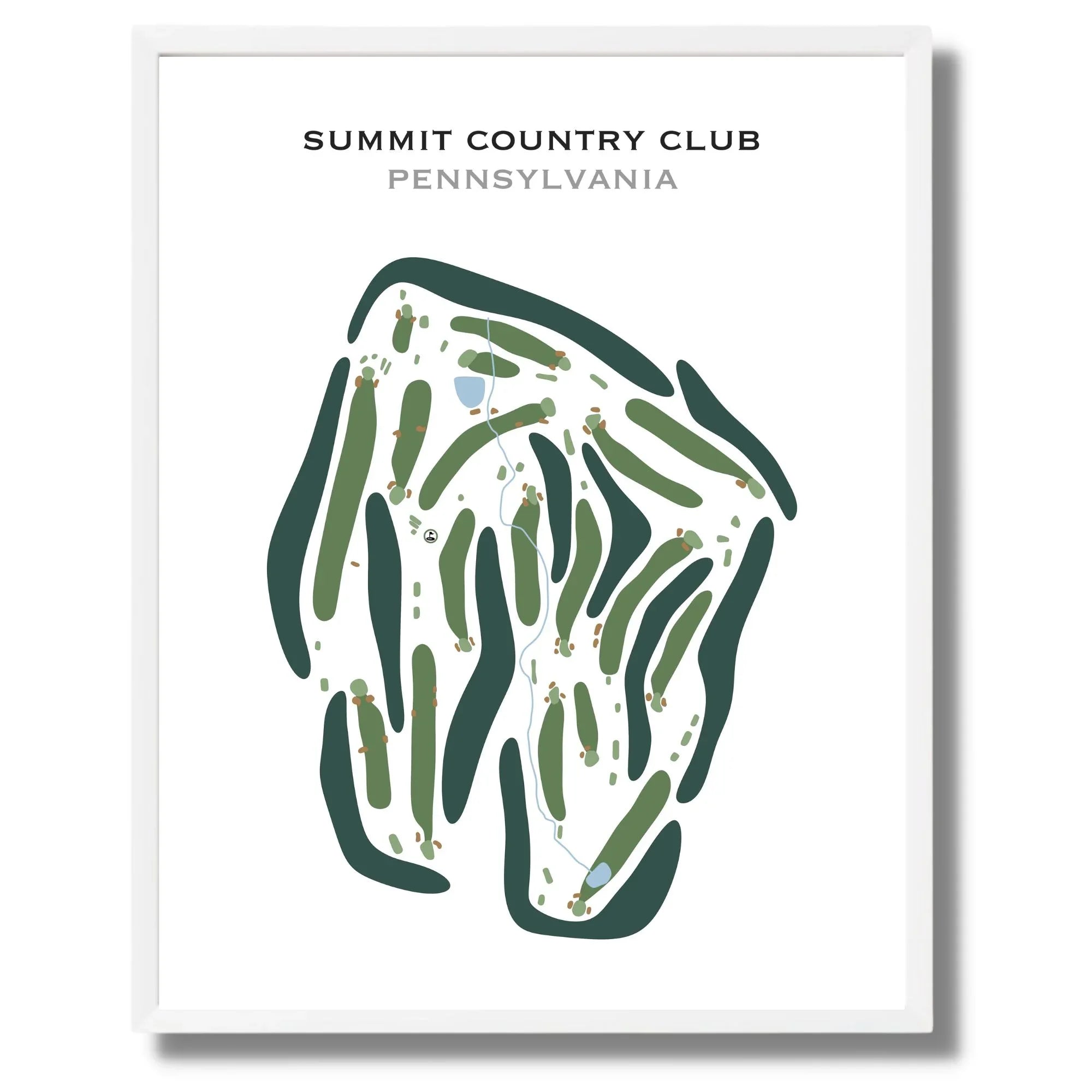 Summit Country Club, Pennsylvania - Printed Golf Courses