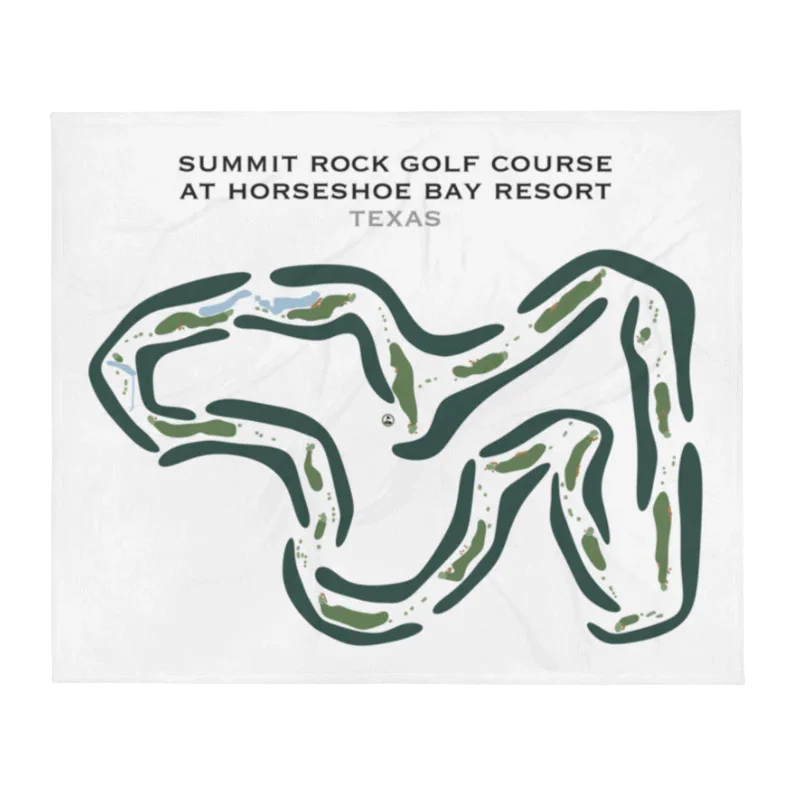 Summit Rock Golf Course, Horseshoe Bay Resort, Texas - Printed Golf Course