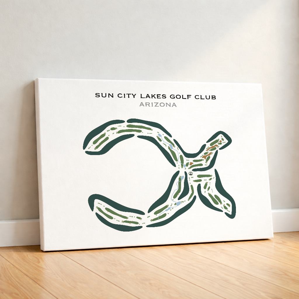 Sun City Lakes Golf Club, Arizona - Printed Golf Courses