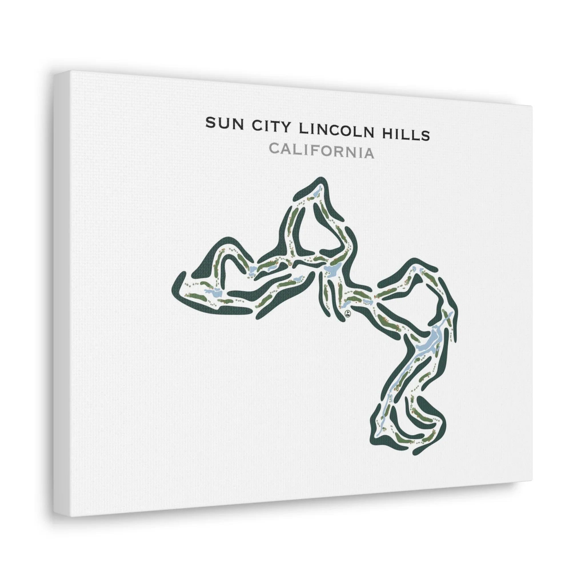 Sun City Lincoln Hills, California - Printed Golf Course