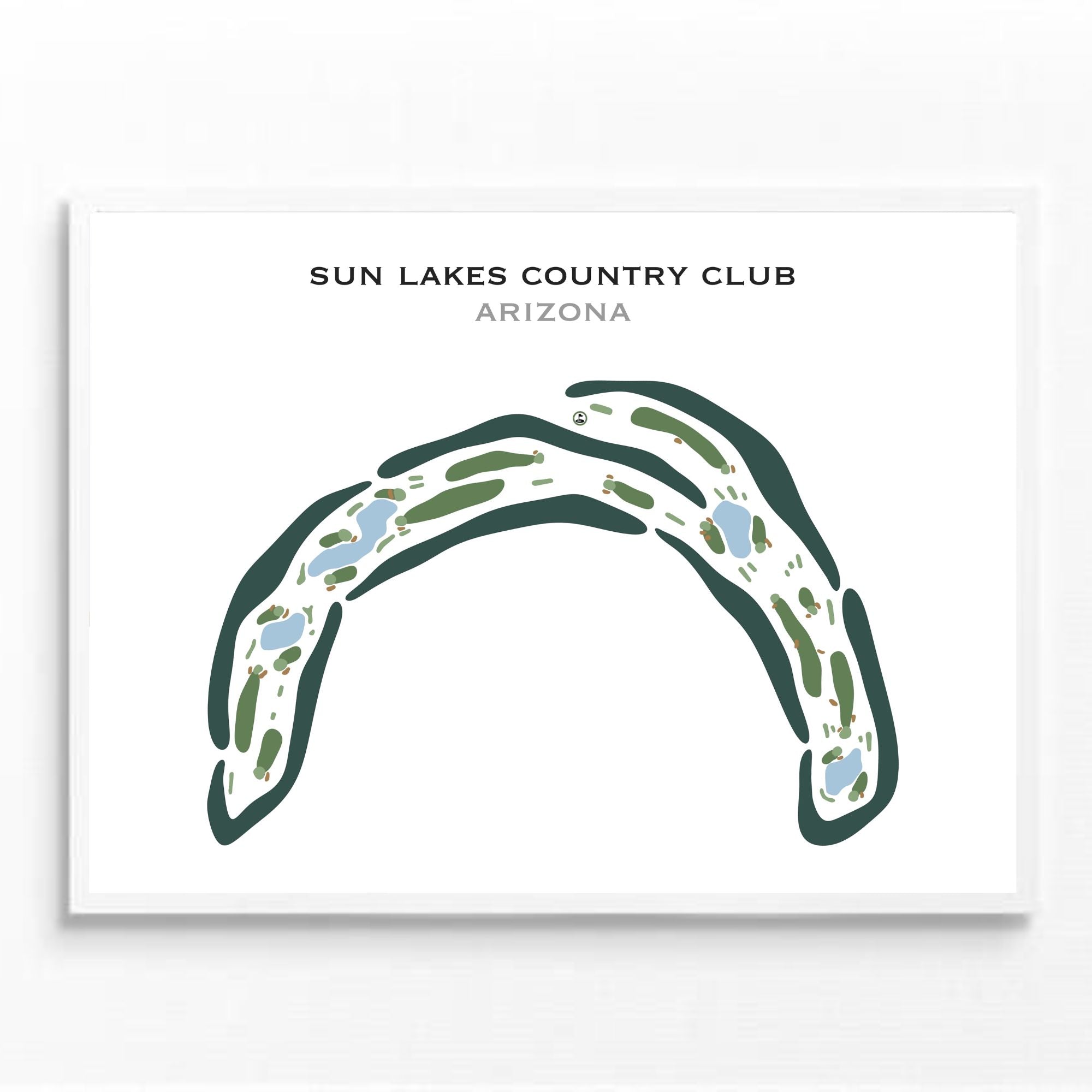 Sun Lakes Country Club, Arizona - Printed Golf Courses