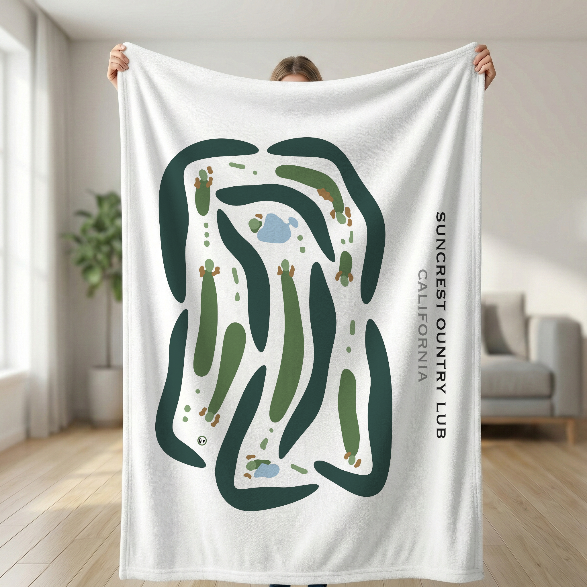 Suncrest Country Club, California - Printed Golf Courses