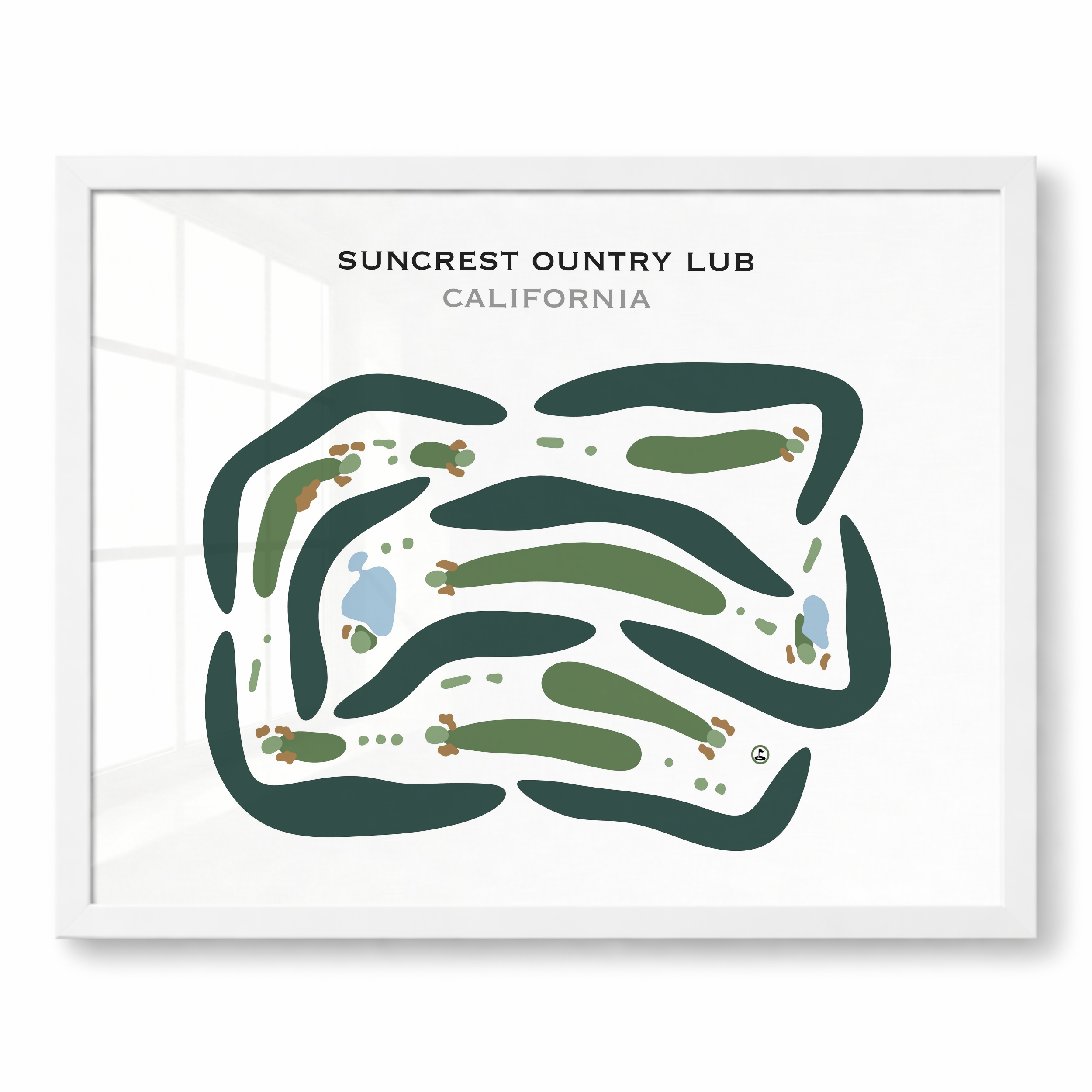 Suncrest Country Club, California - Printed Golf Courses