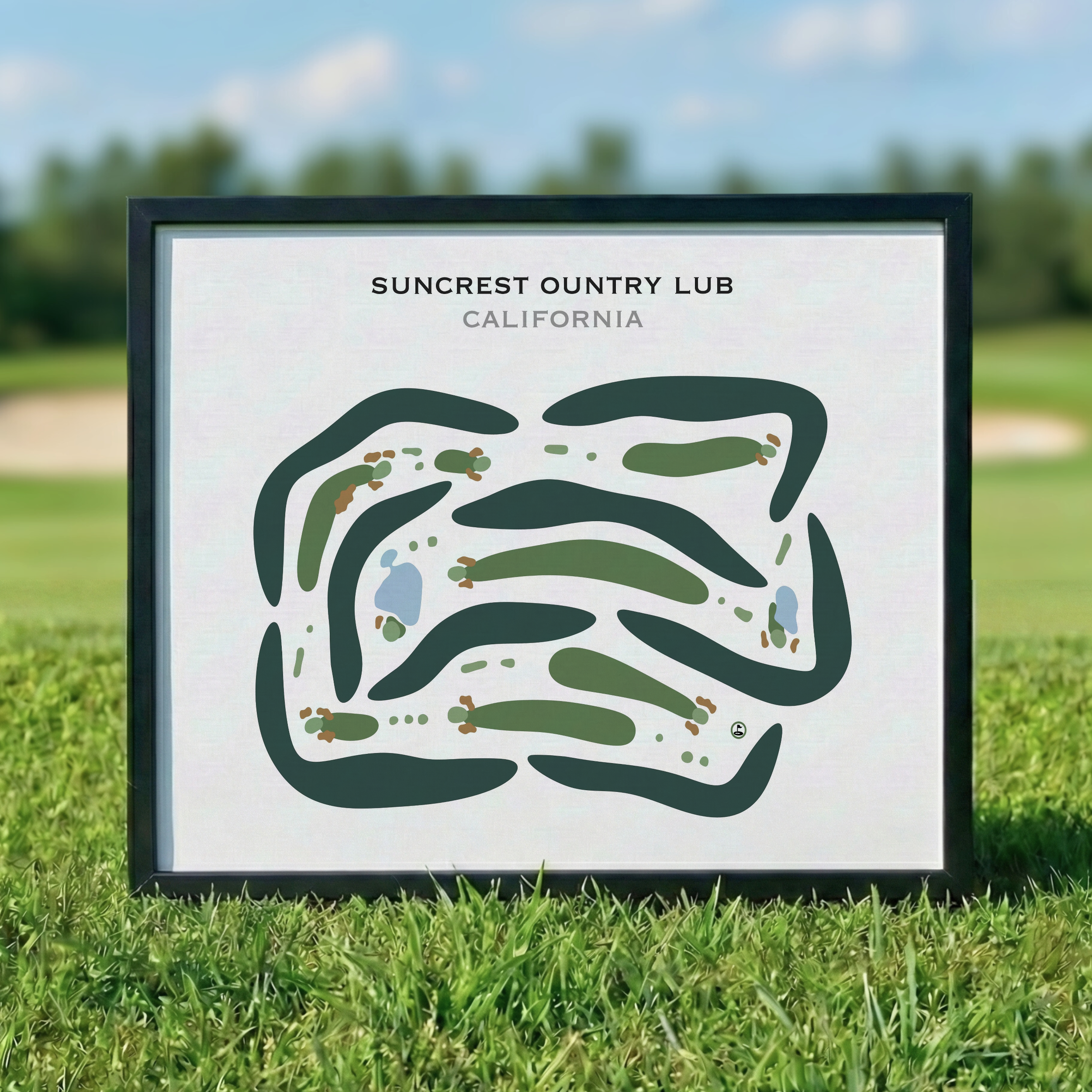 Suncrest Country Club, California - Printed Golf Courses