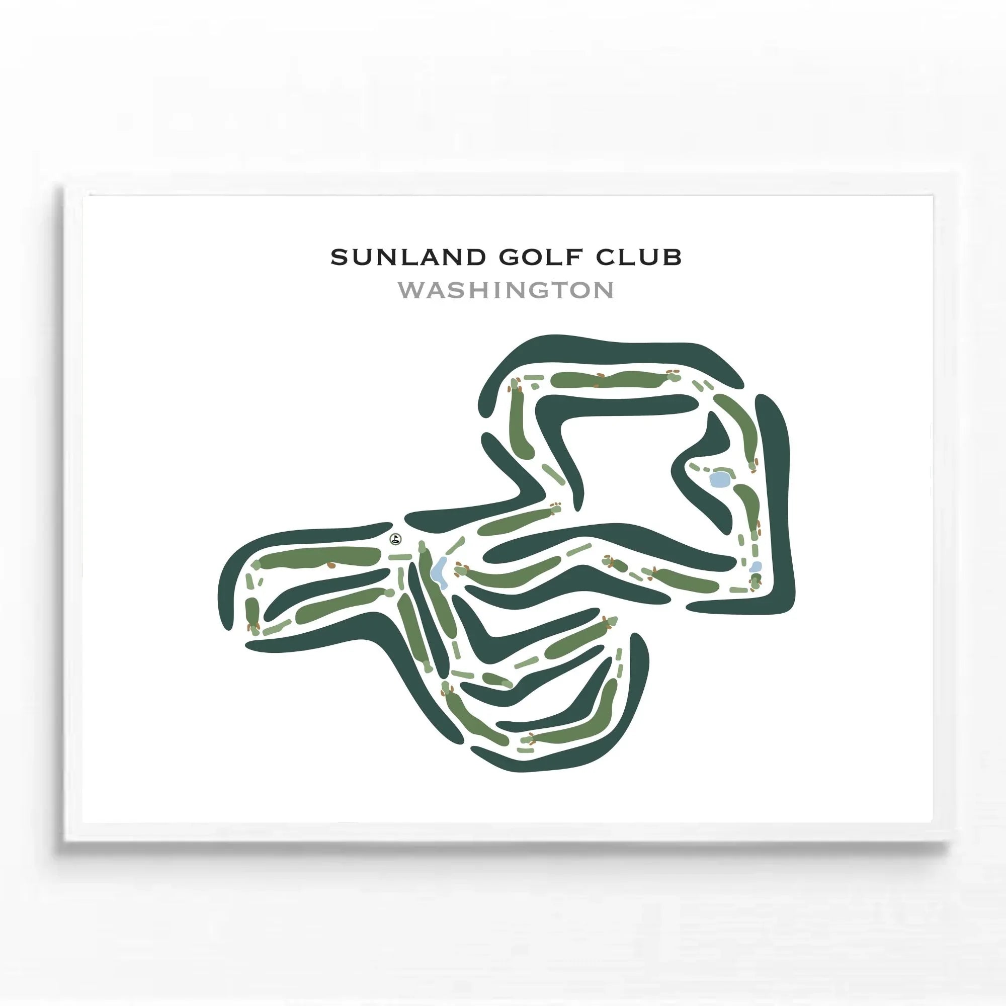 Sunland Golf Club, Washington - Printed Golf Course