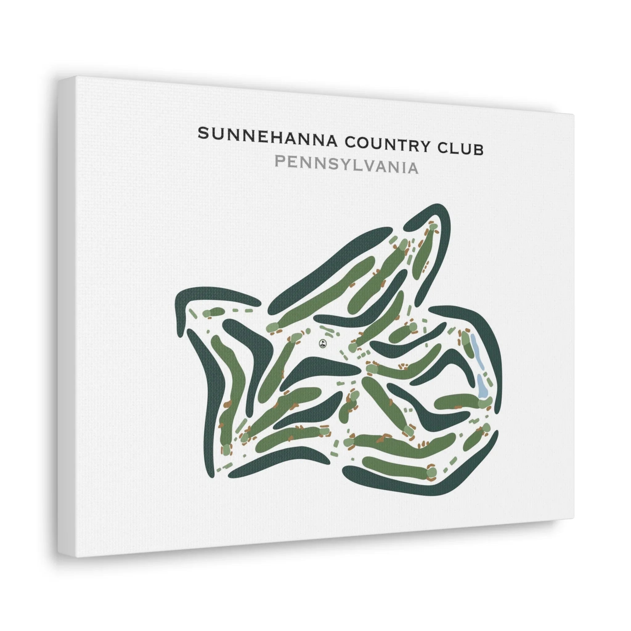 Sunnehanna Country Club, Pennsylvania - Printed Golf Courses