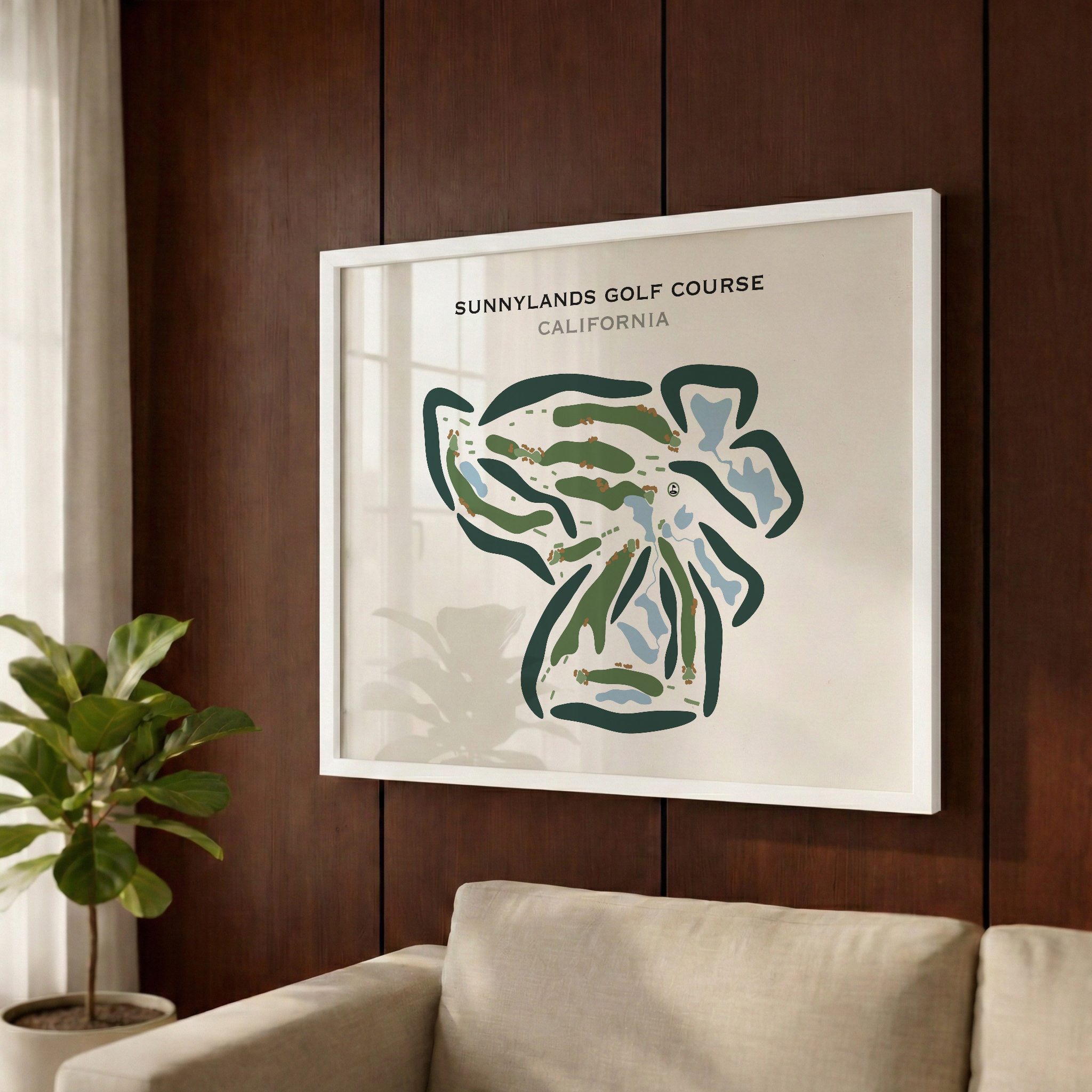 Sunnylands Golf Course, California - Printed Golf Courses