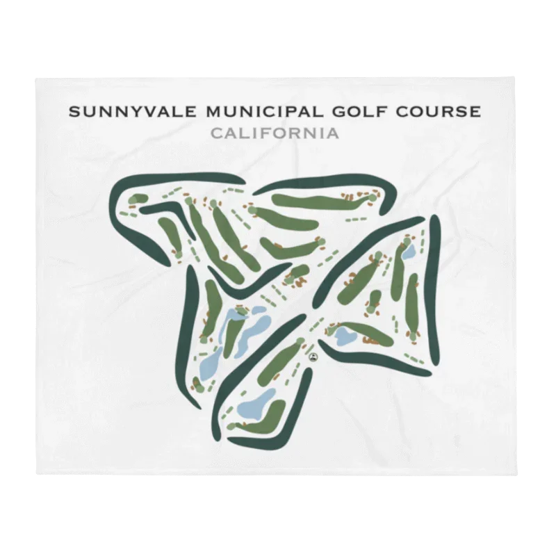 Sunnyvale Municipal Golf Course, California - Printed Golf Courses