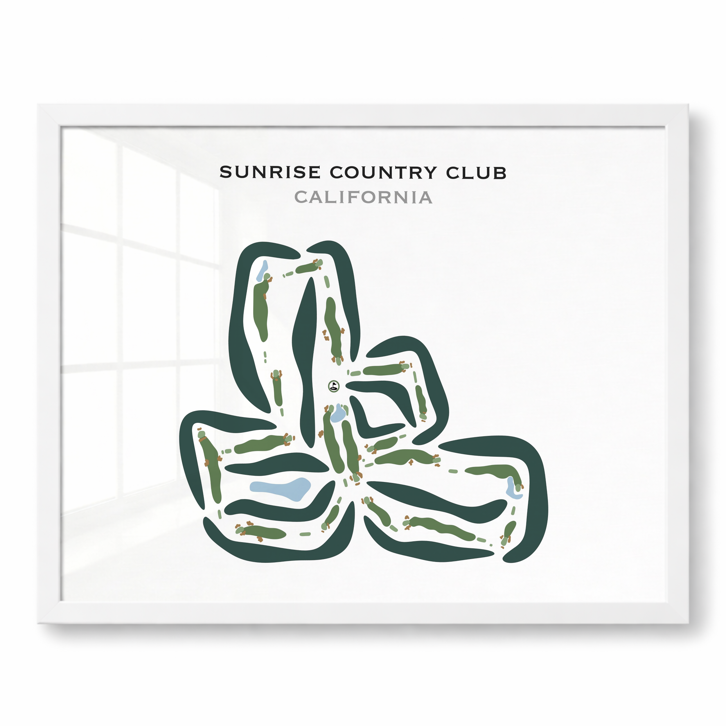 Sunrise Country Club, California - Printed Golf Courses