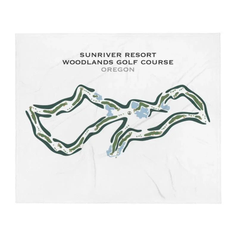 Sunriver Resort, Woodlands Golf Course, Oregon - Printed Golf Course