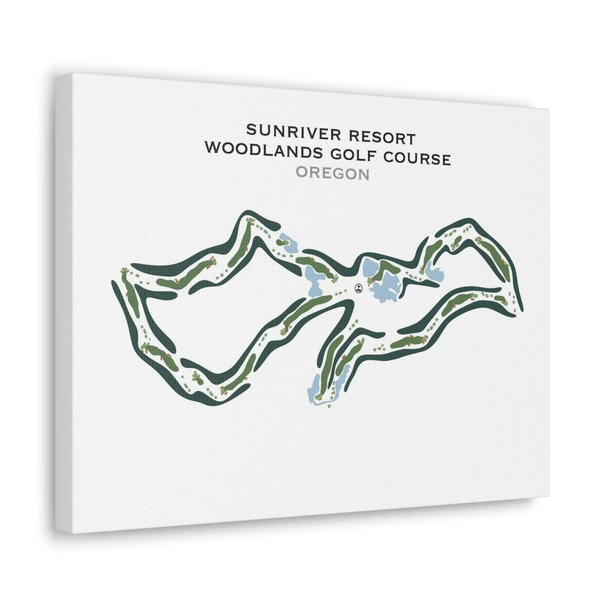 Sunriver Resort, Woodlands Golf Course, Oregon - Printed Golf Course