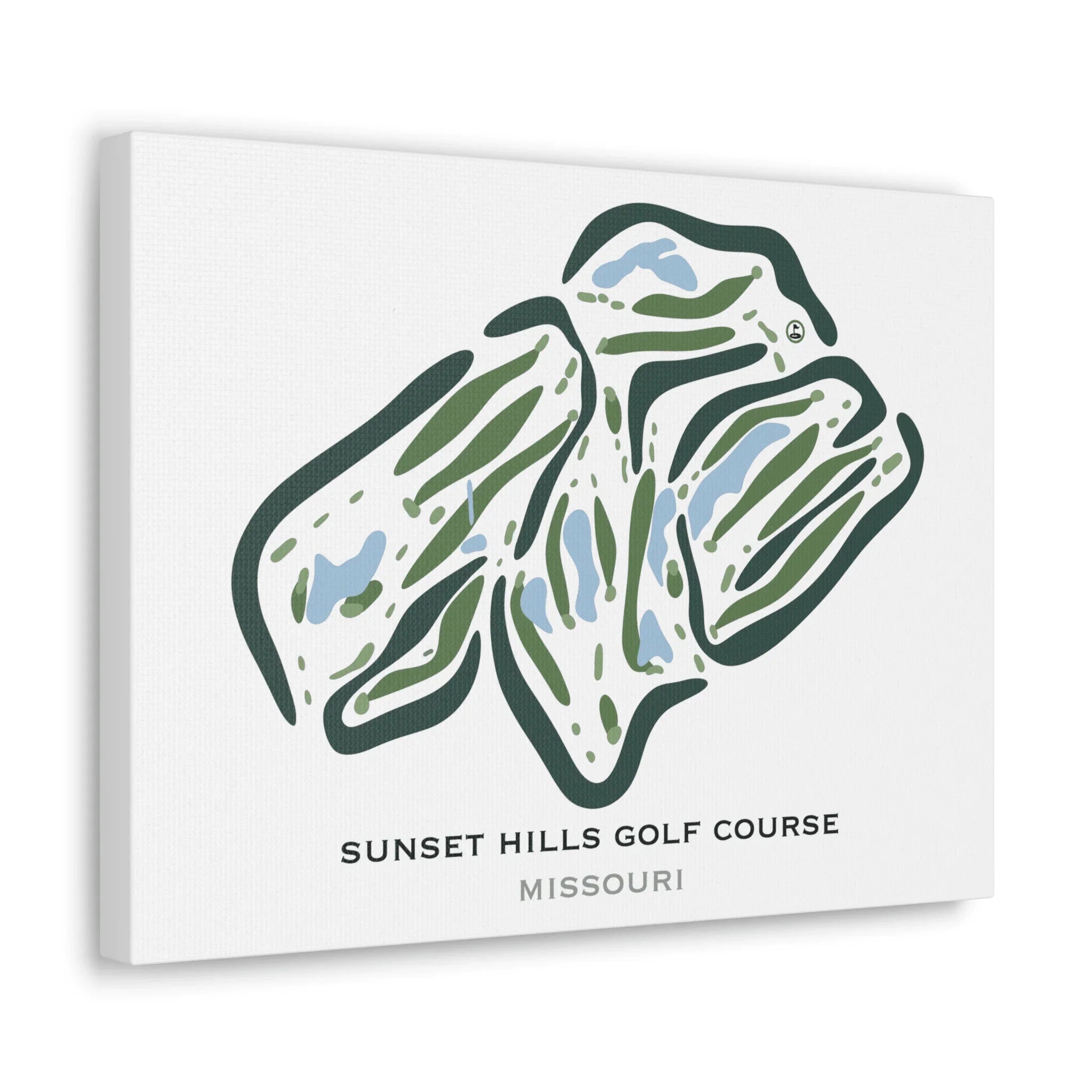 Sunset Hills Golf Course, Missouri - Printed Golf Courses