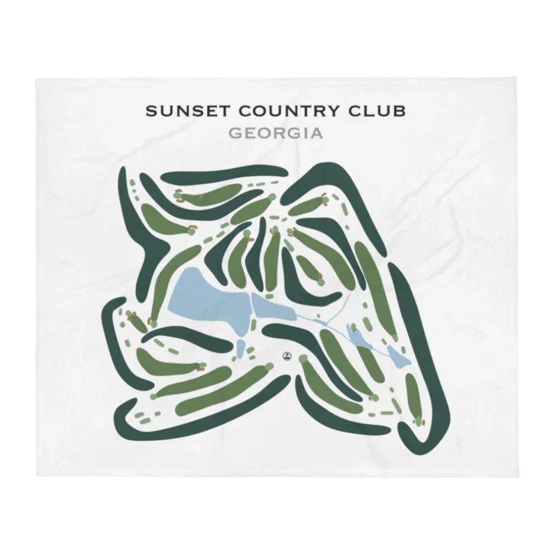 Sunset Country Club, Georgia - Printed Golf Courses