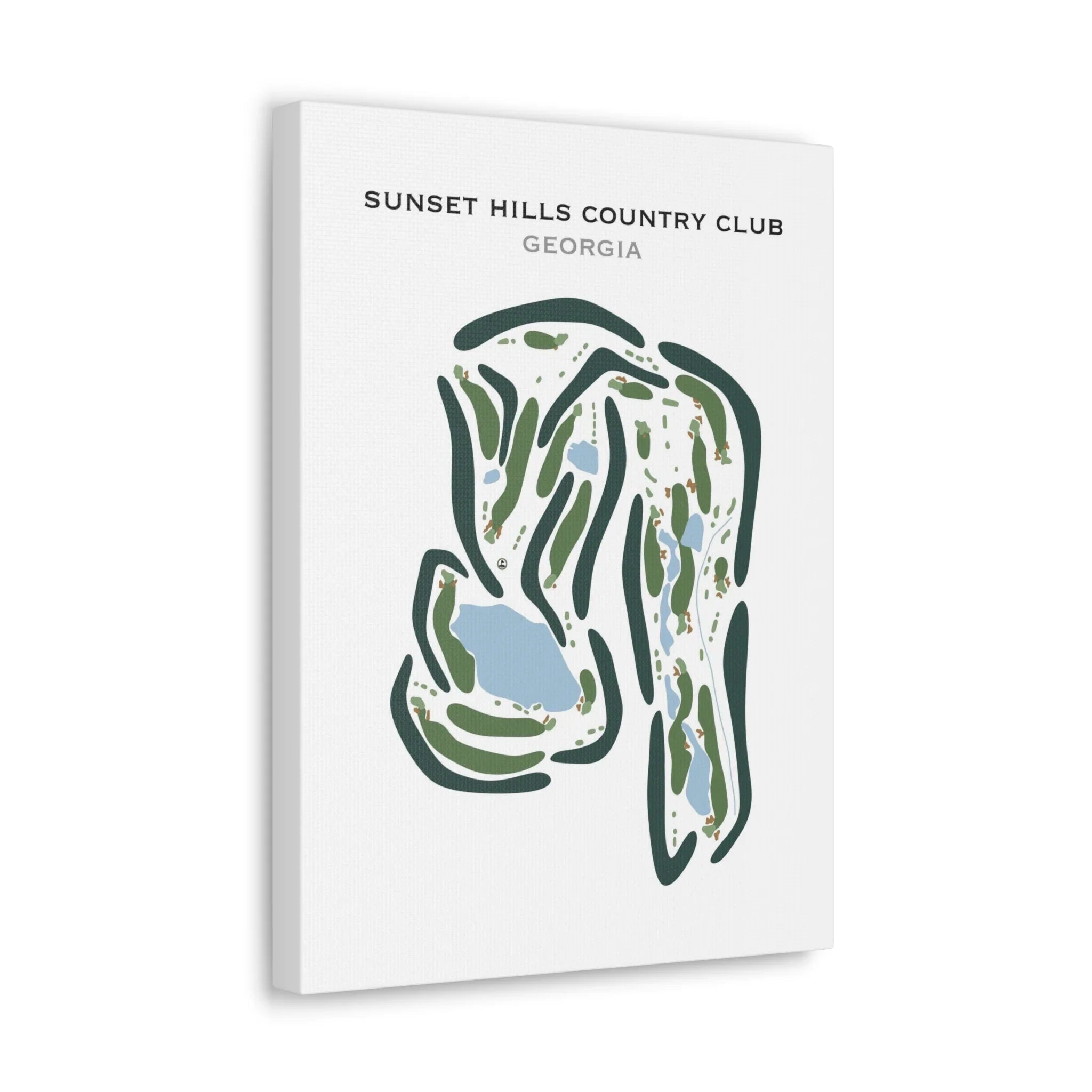 Sunset Hills Country Club, Georgia - Printed Golf Courses
