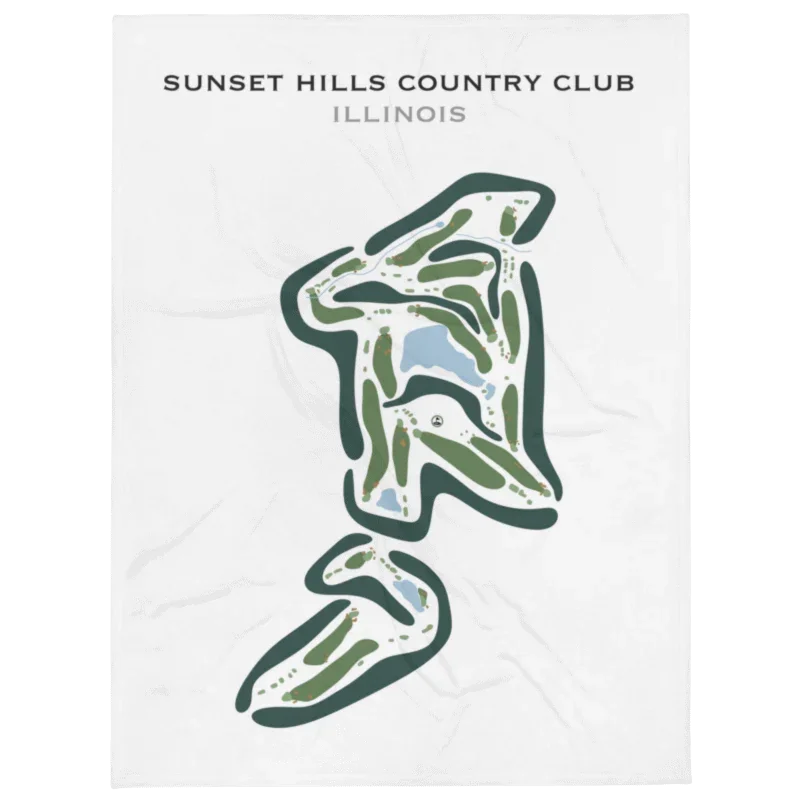 Sunset Hills Country Club, Illinois - Printed Golf Courses