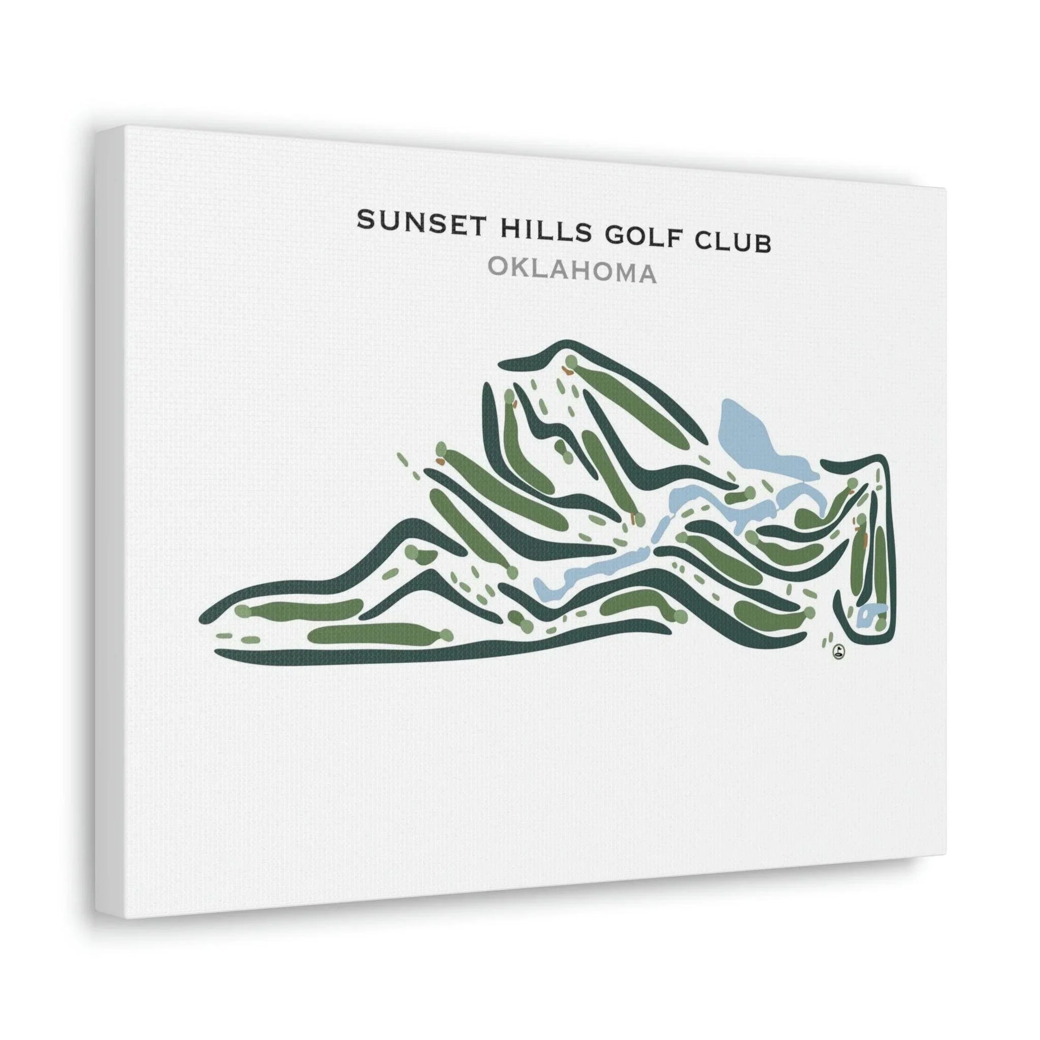 Sunset Hills Golf Club, Oklahoma - Printed Golf Courses