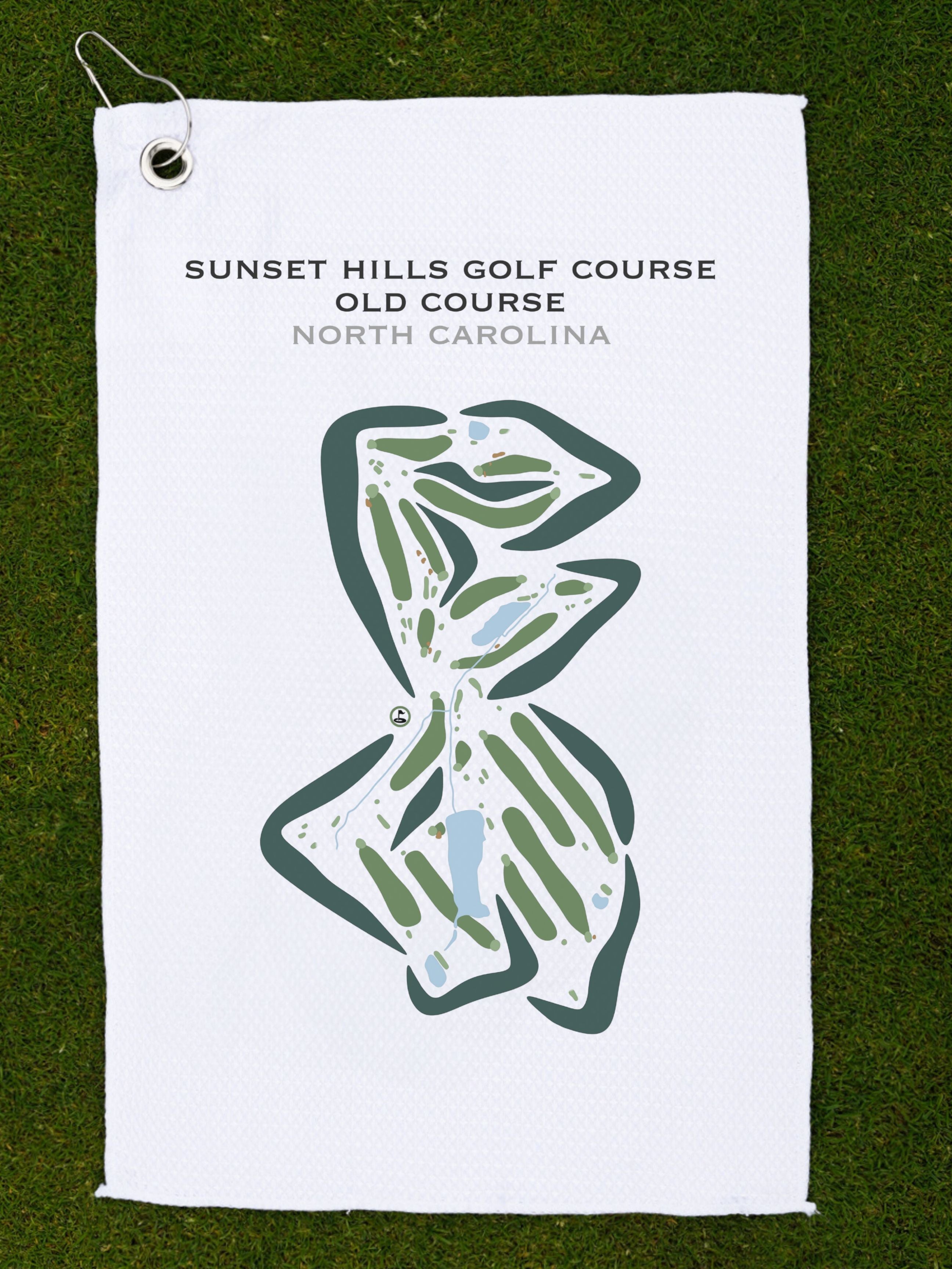 Sunset Hills Golf Course - Old Course, North Carolina - Printed Golf Courses