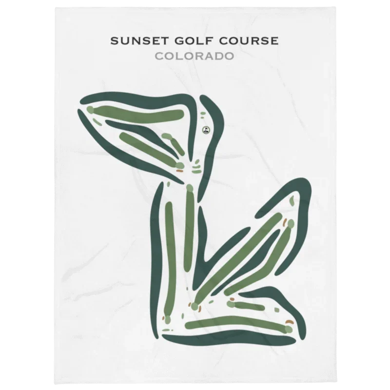 Sunset Golf Course, Colorado - Printed Golf Courses