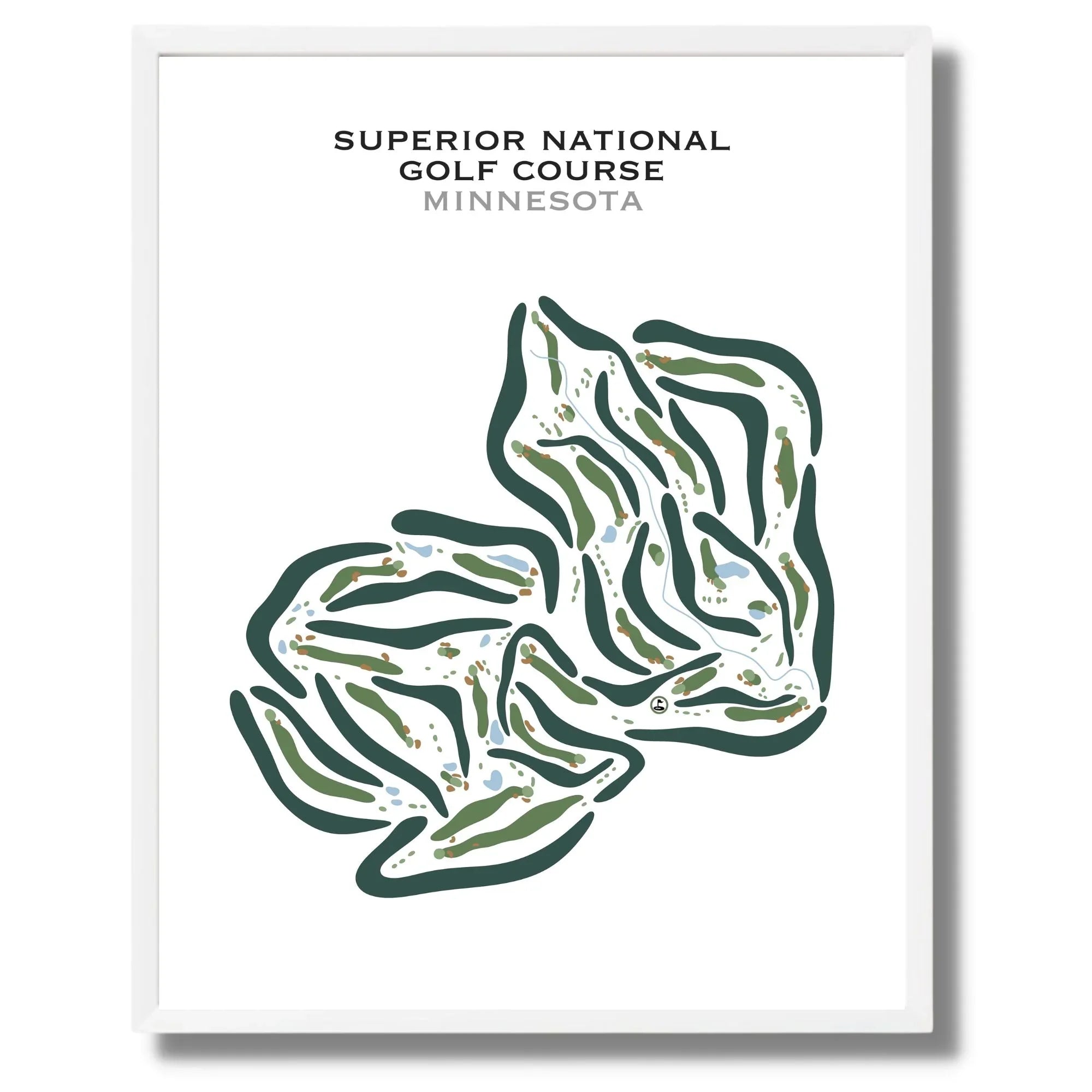 Superior National Golf Course, Minnesota - Printed Golf Courses