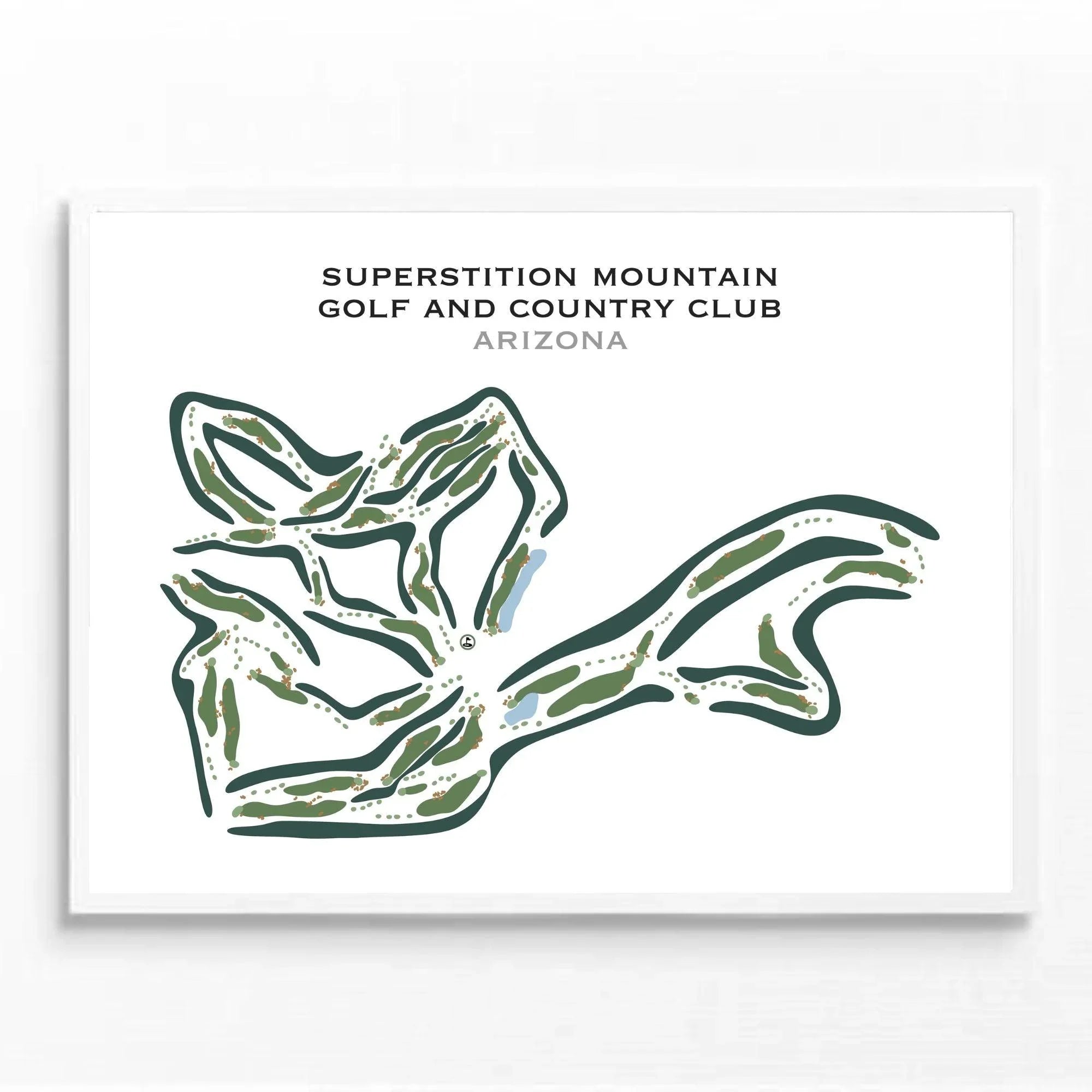 Superstition Mountain, Arizona - Printed Golf Courses