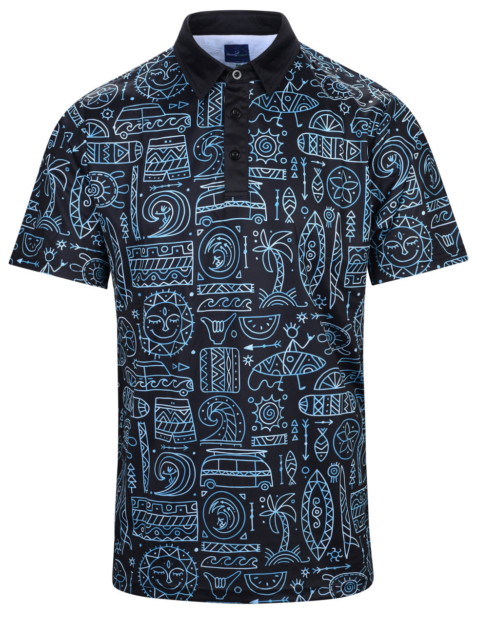 Surf's Up Mens Golf Polo Shirt by ReadyGOLF