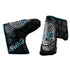 Swag Golf - Elephant Skull Black & Aqua Blade Putter Headcover