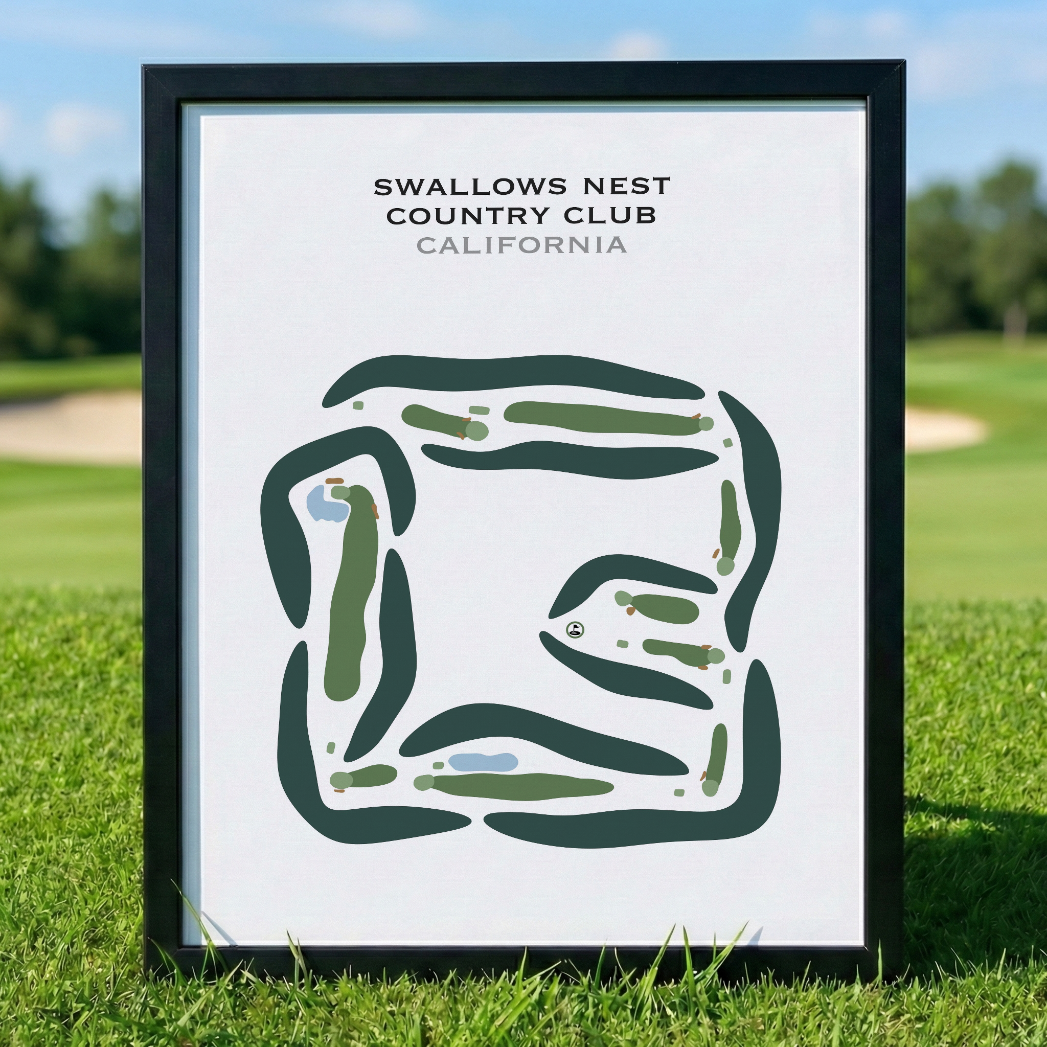 Swallows Nest Country Club, California - Printed Golf Courses