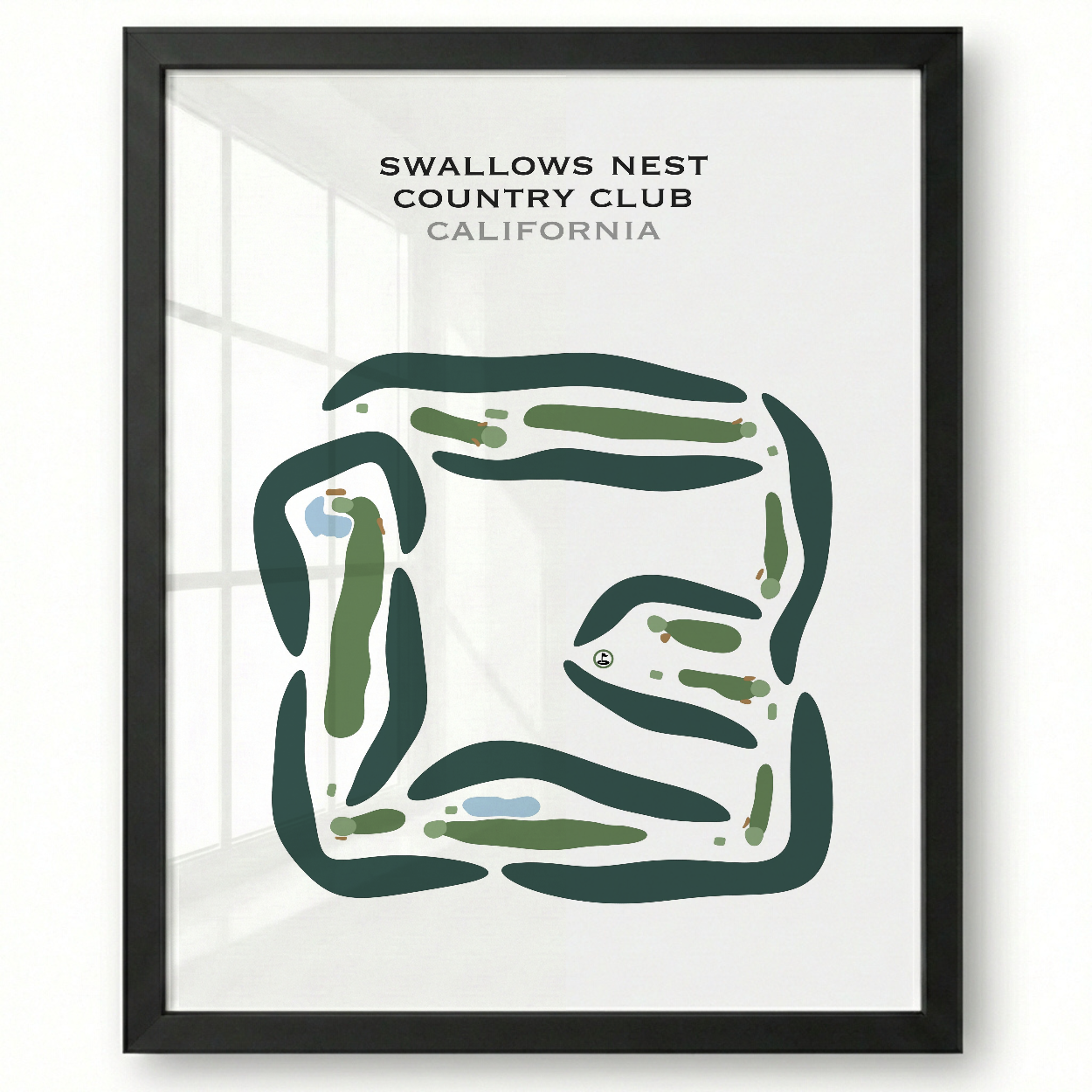 Swallows Nest Country Club, California - Printed Golf Courses