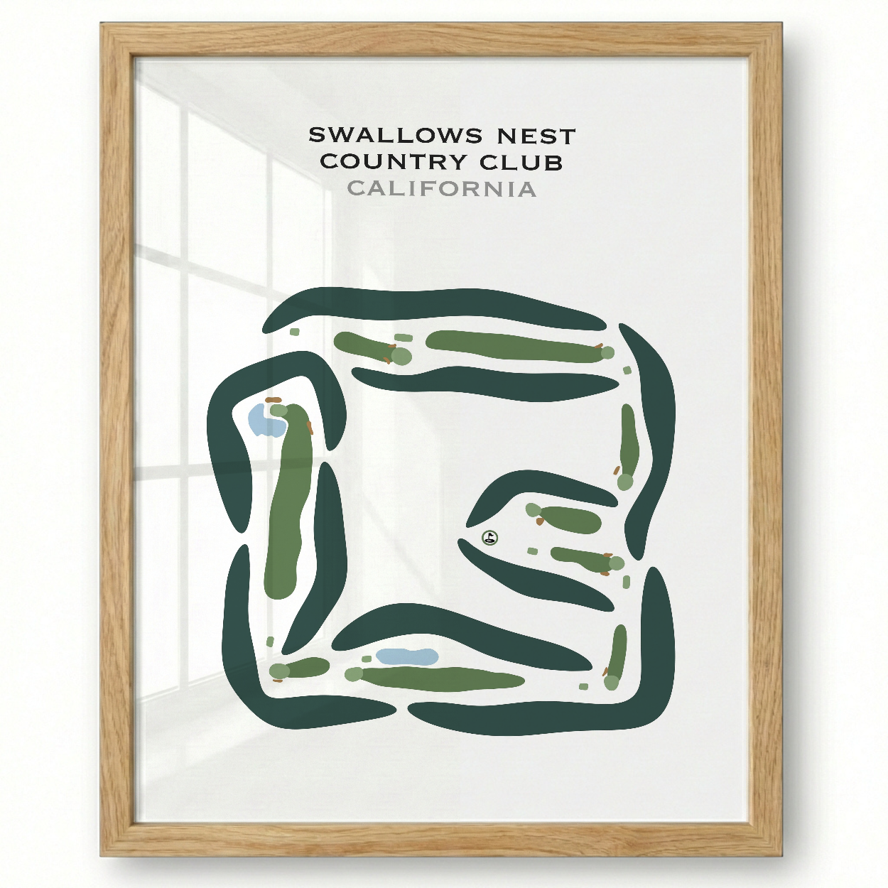 Swallows Nest Country Club, California - Printed Golf Courses