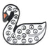 ReadyGolf: Swan Ball Marker & Hat Clip with Crystals
