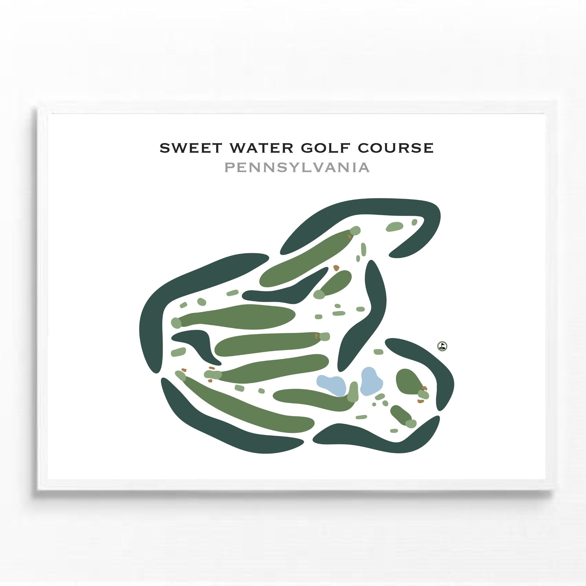 Sweet Water Golf Course, Pennsylvania - Printed Golf Courses