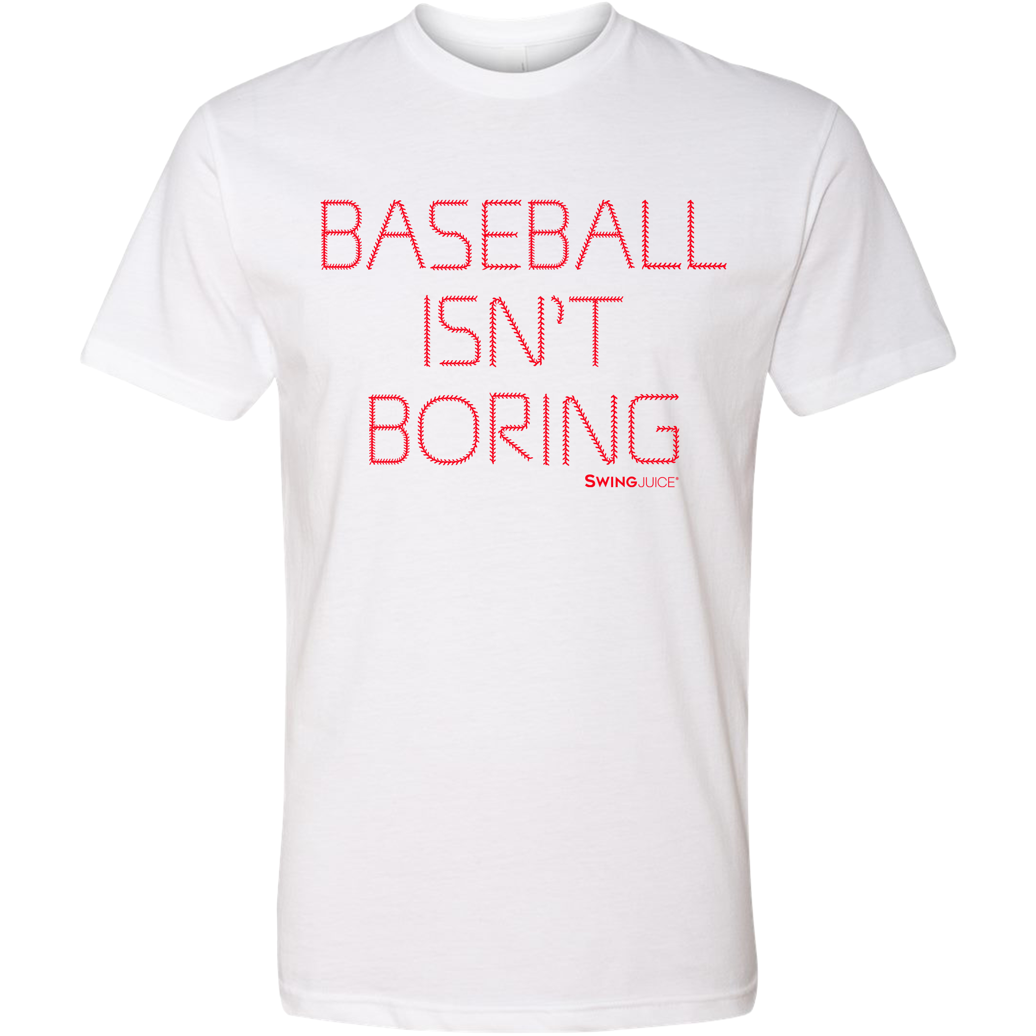 Baseball Official Baseball Isn't Boring Unisex T-Shirt White