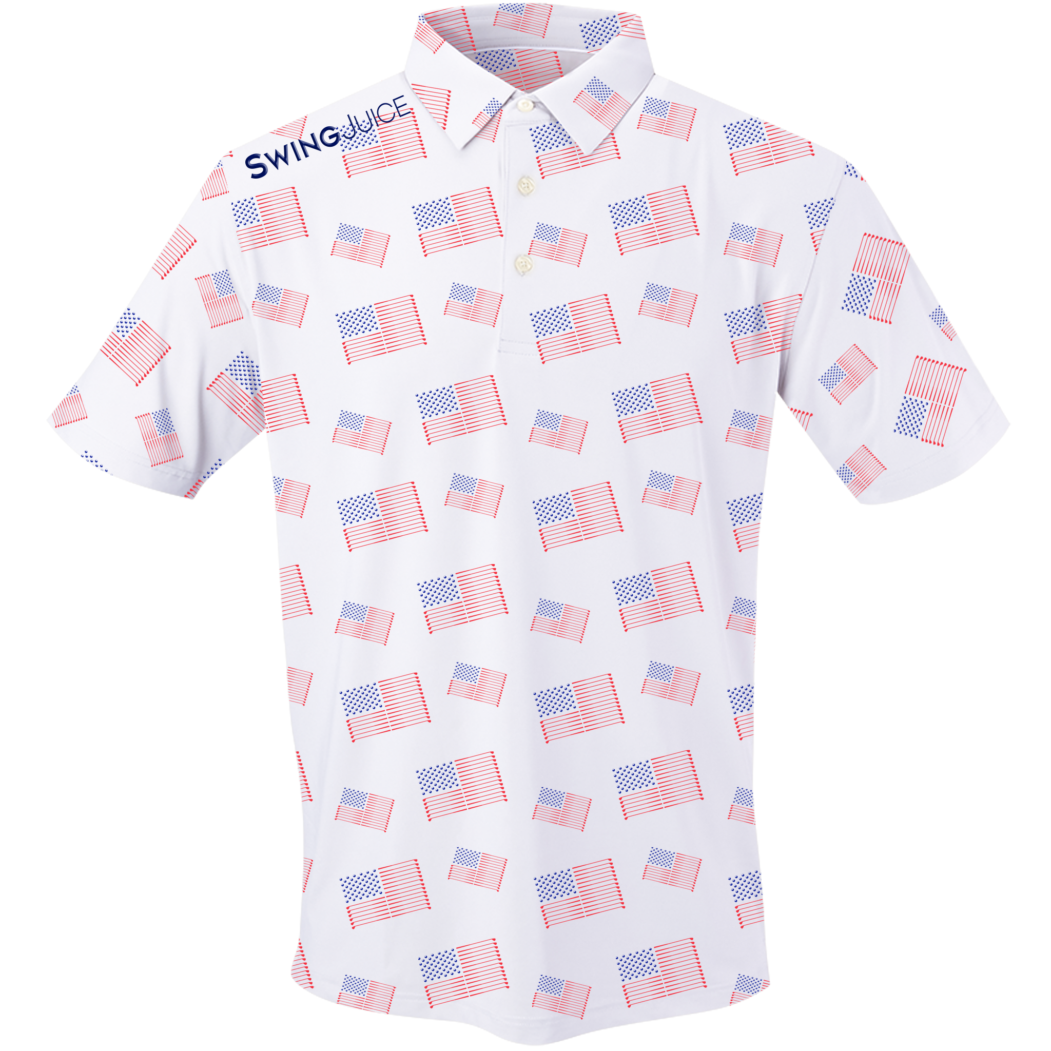 Golf Flag Men's Polo