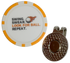“Swing. Swear. Look for Ball. Repeat.” Golf Ball Marker Poker Chip