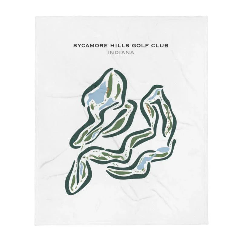 Sycamore Hills Golf Club, Indiana - Printed Golf Courses