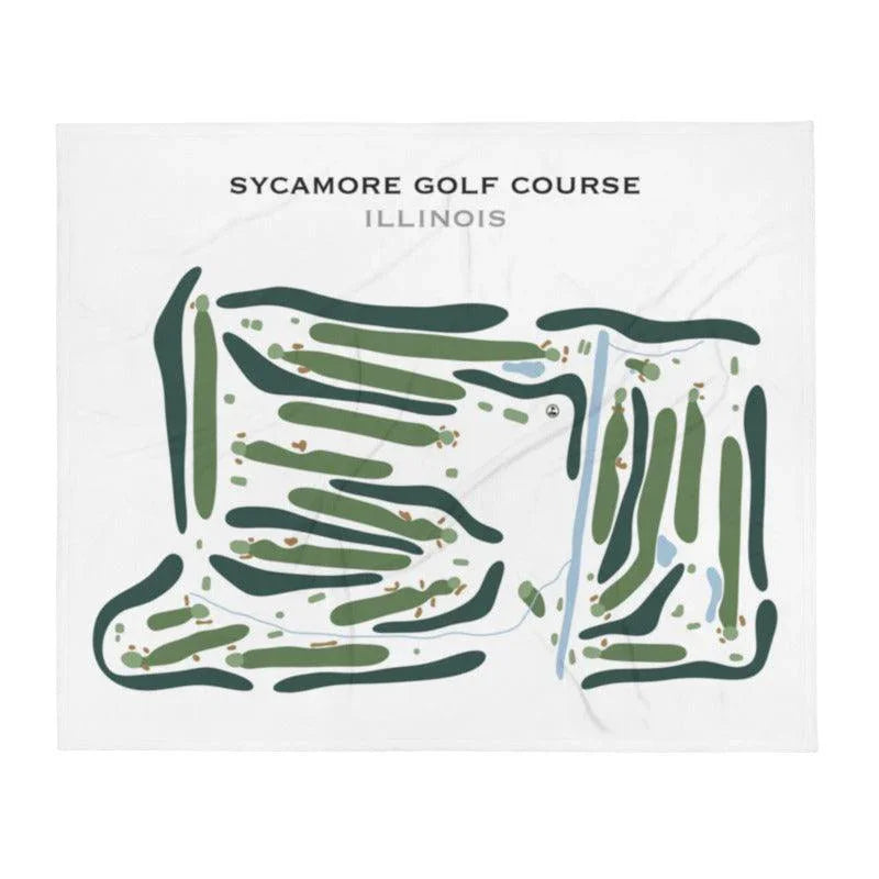Sycamore Golf Course, Illinois - Printed Golf Course