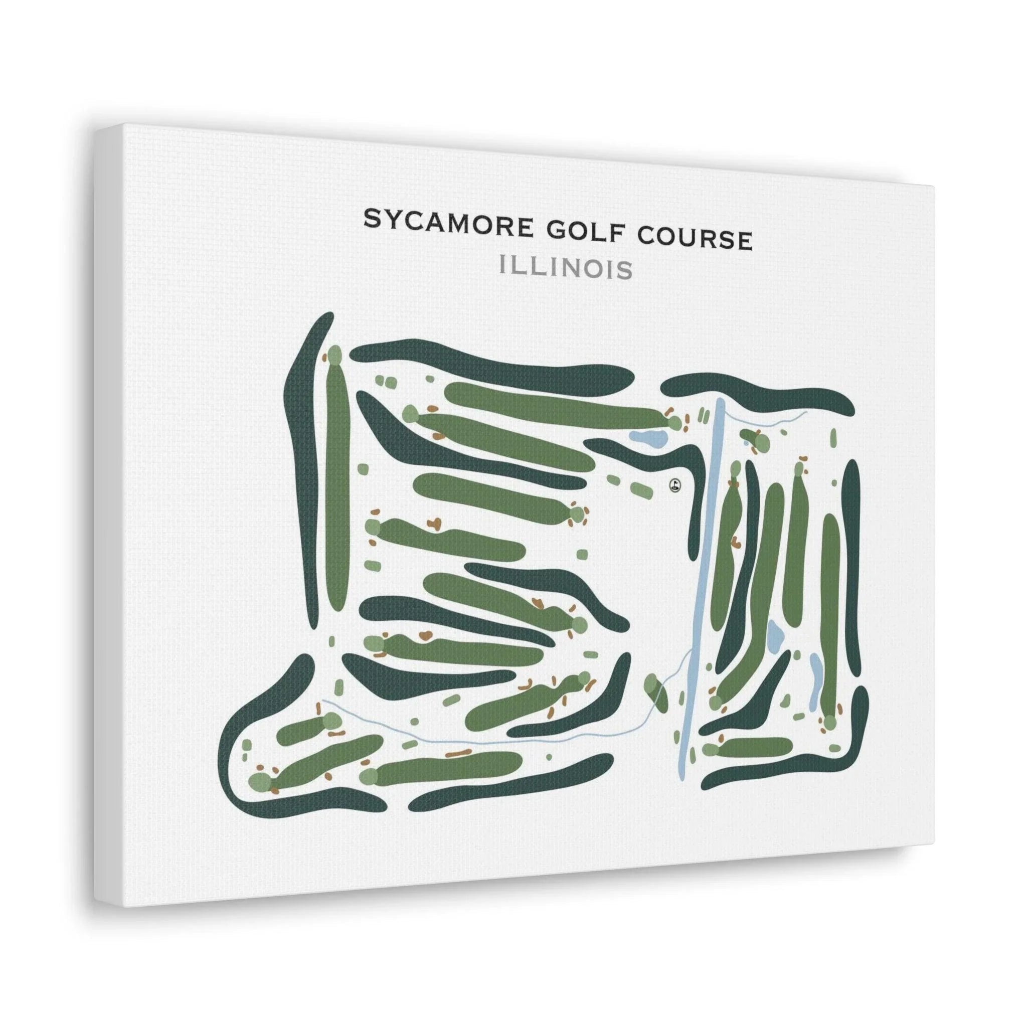 Sycamore Golf Course, Illinois - Printed Golf Course
