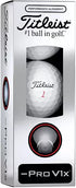 Titleist 2025 Pro V1x Left Dash Performance Alignment Black Golf Balls