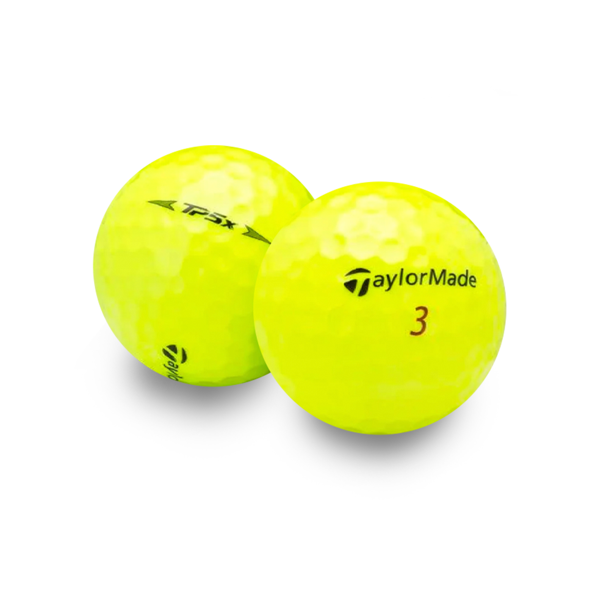 Used TaylorMade TP5x Yellow Golf Balls - 1 Dozen