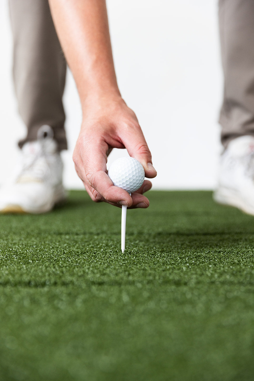 Beaver Tail Double Wide Golf Simulator Mat (4ft x 8.25ft) with the Most Realistic Hitting Strip Insert for Joint Injury Prevention