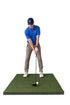 Beaver Tail Hitting Strip (30 x 12in) - The Most Realistic Golf Simulator Hitting Mat Strip for Joint Injury Prevention