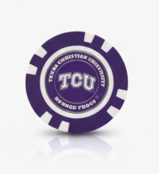 TCU Horned Frogs Officially Licensed Poker Chip Ball Marker