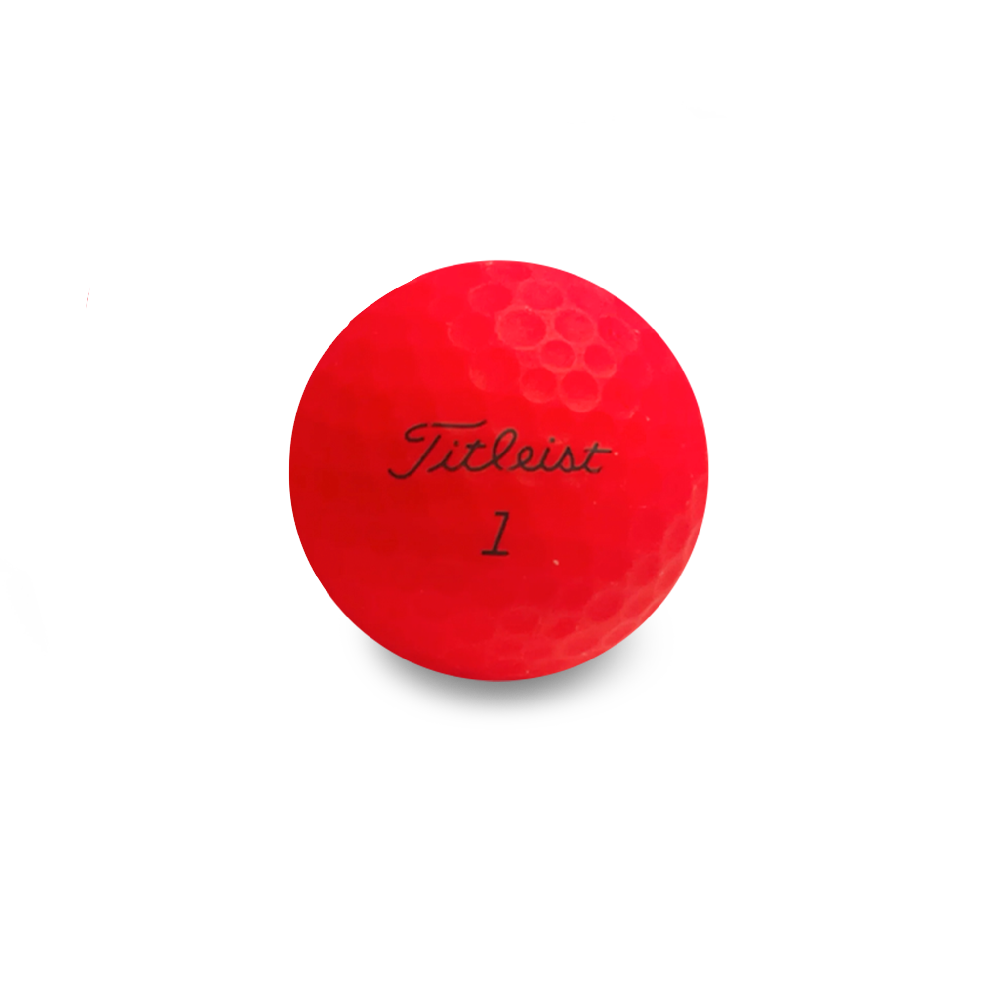 Used Titleist TruFeel Matte Red Golf Balls - 1 Dozen