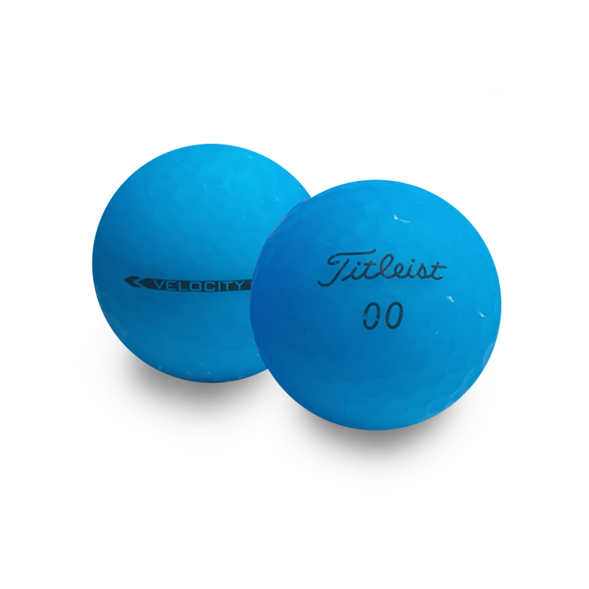 Used Titleist Velocity Matte Blue Golf Balls - 1 Dozen