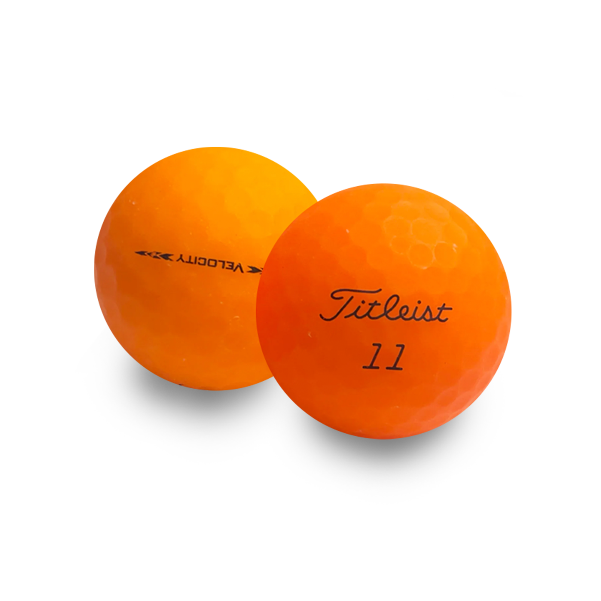 Used Titleist Velocity Matte Orange Golf Balls - 1 Dozen