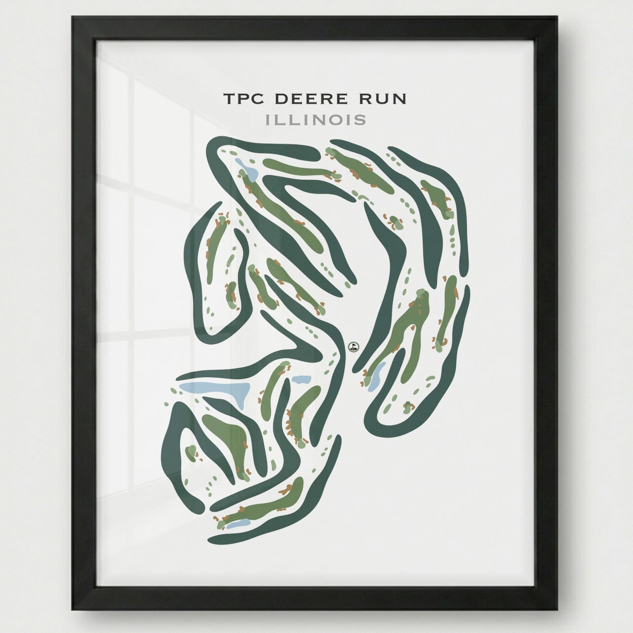 TPC Deere Run, Illinois - Printed Golf Courses