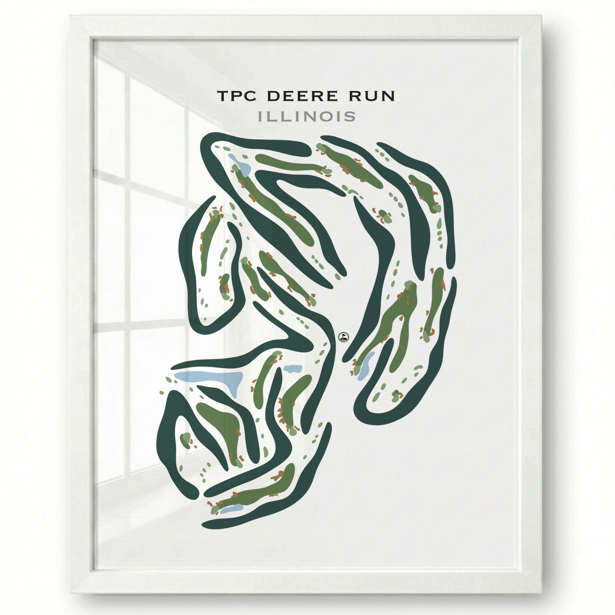 TPC Deere Run, Illinois - Printed Golf Courses