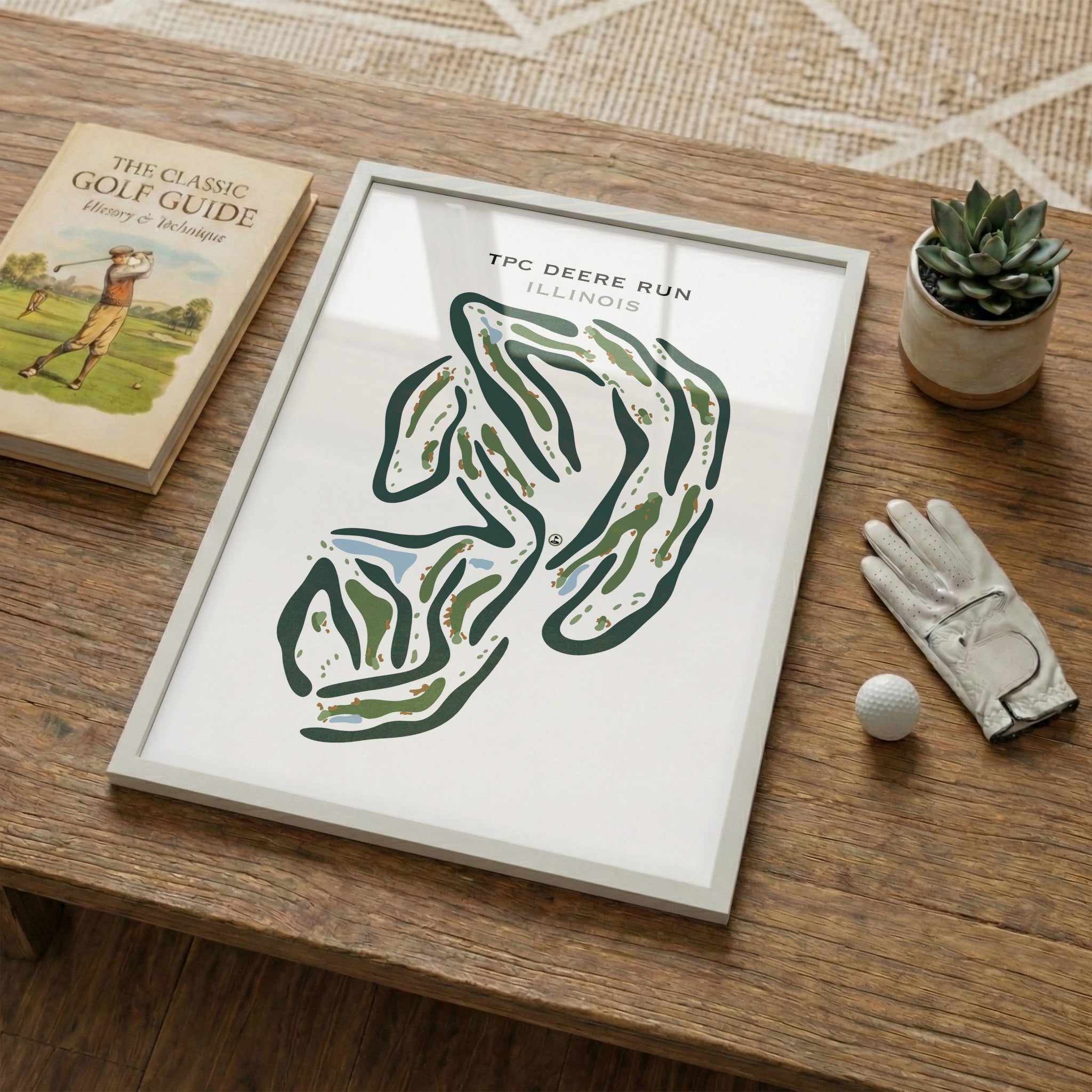 TPC Deere Run, Illinois - Printed Golf Courses